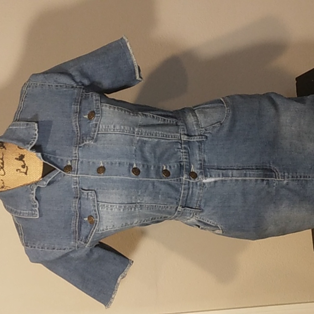 Denim Mini dress sz medium Mebon machine jeans
